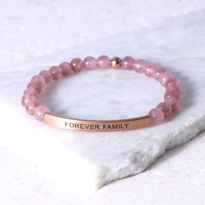 Engraved bracelet gift for family