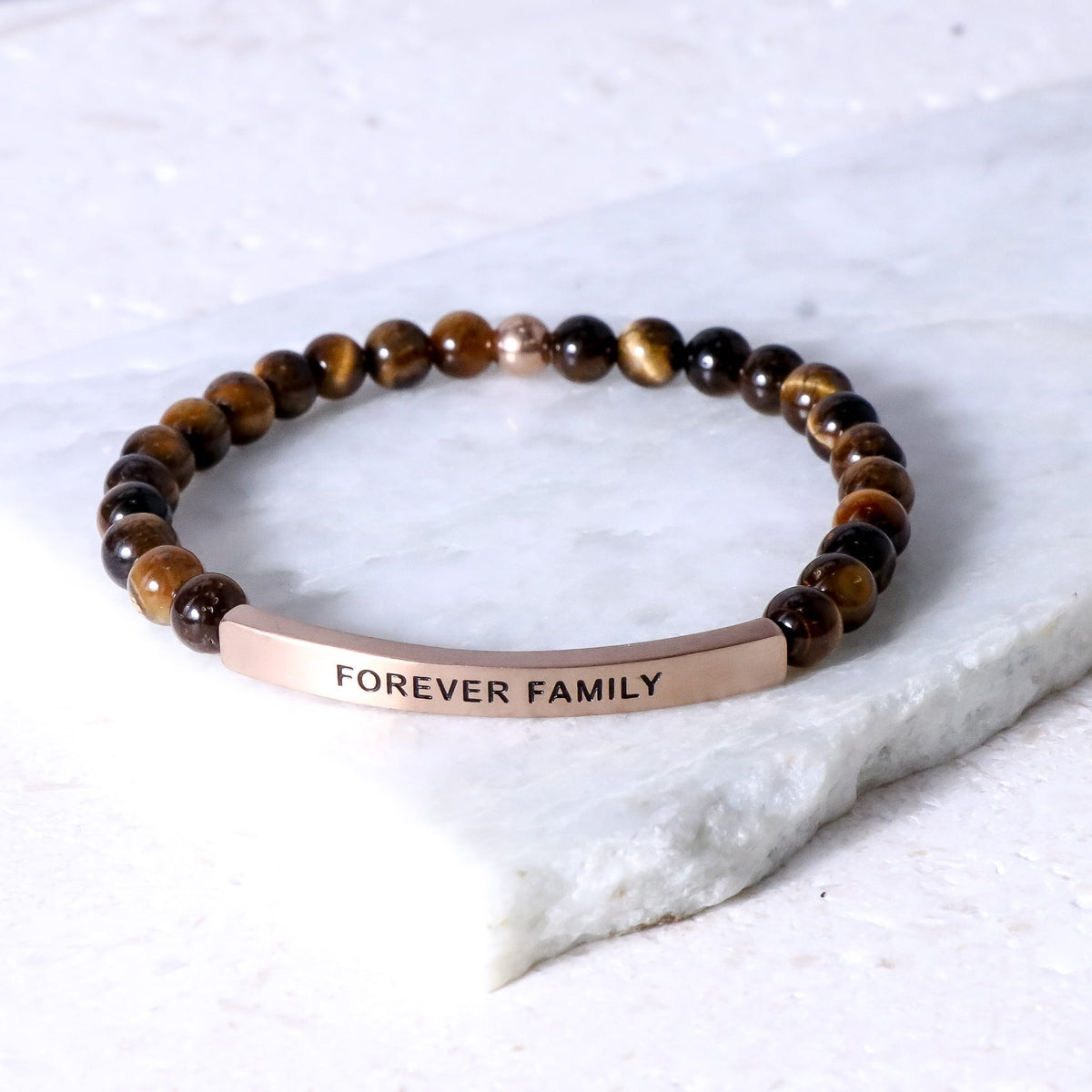 Beaded inspirational bracelet