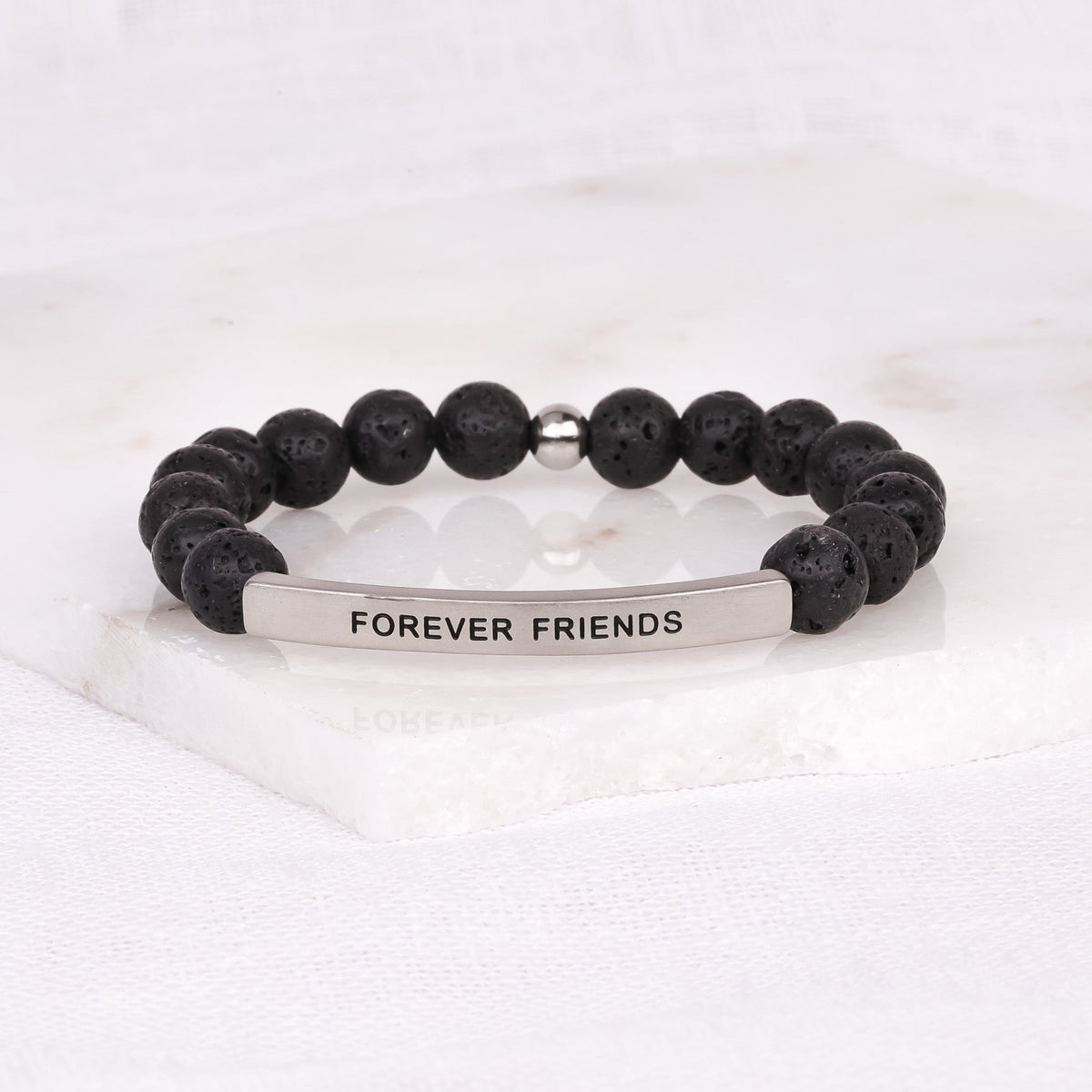 Meaningful engraved friend bracelet