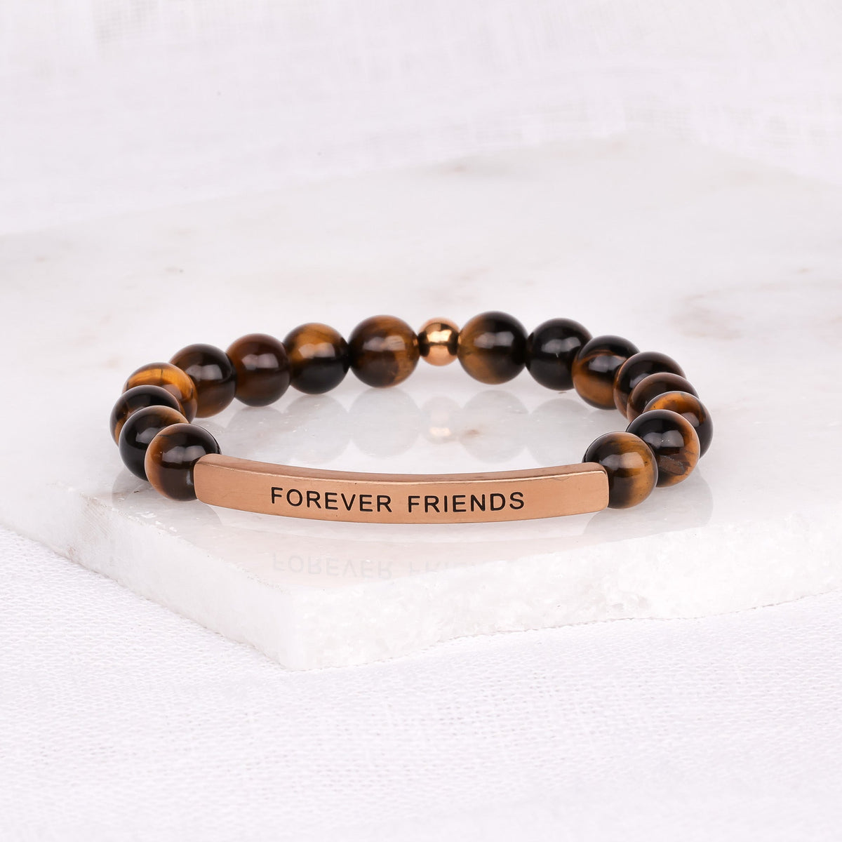Tiger eye beaded friendship bracelet