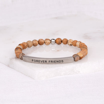 Engraved best friend bracelet
