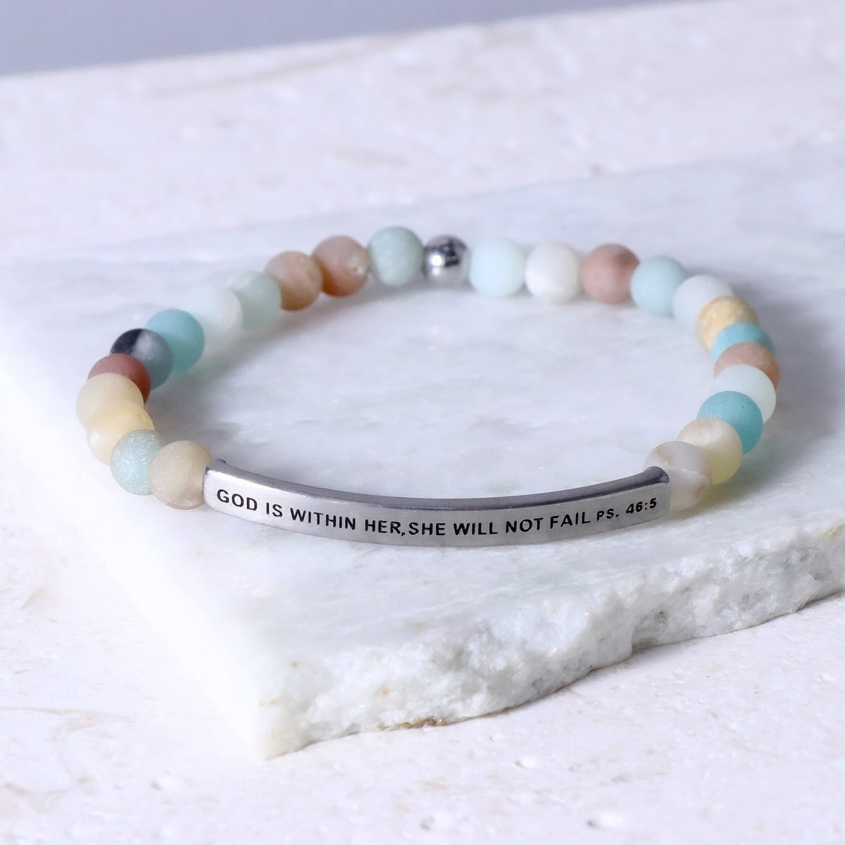 Engraved christian bracelet