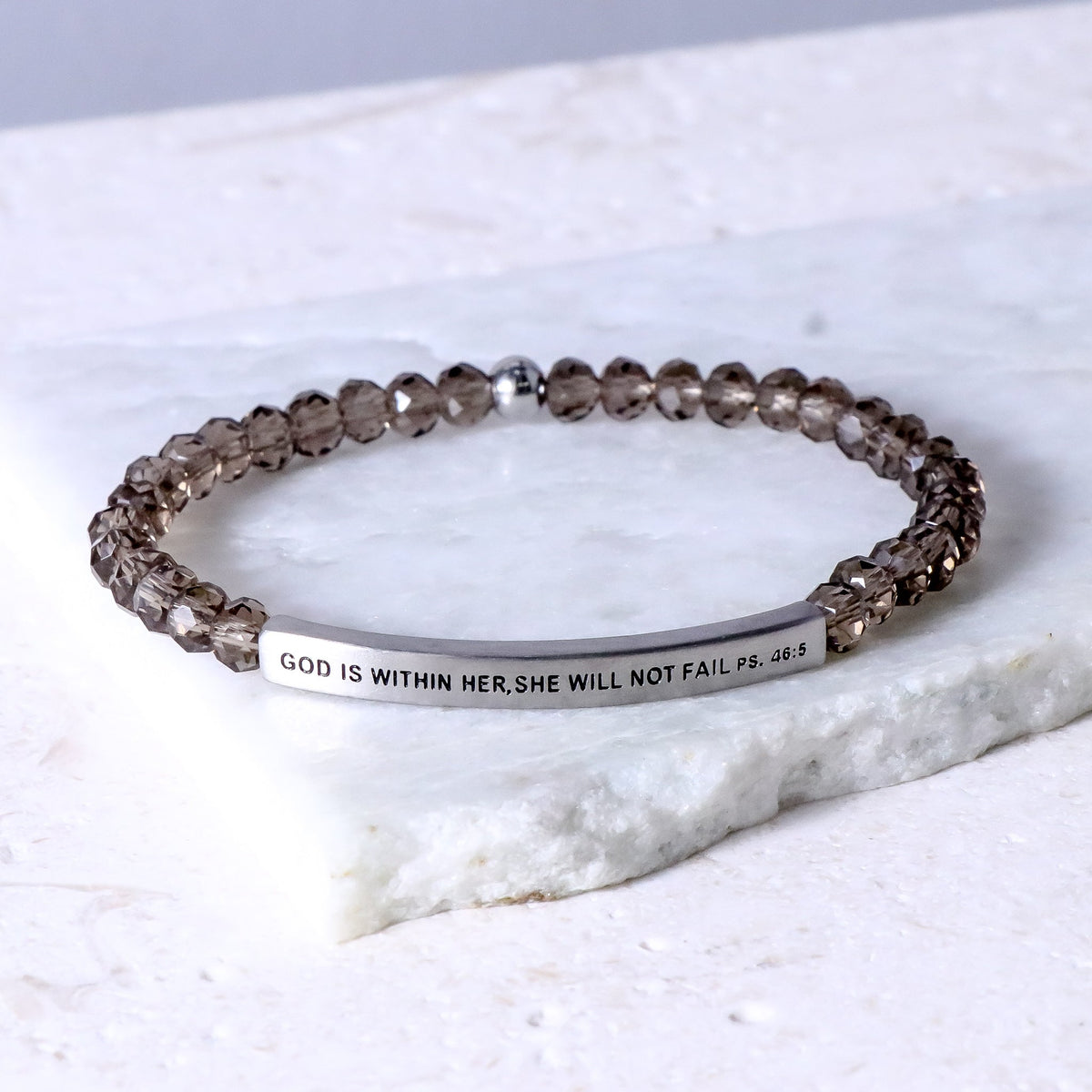 beaded scripture bracelet