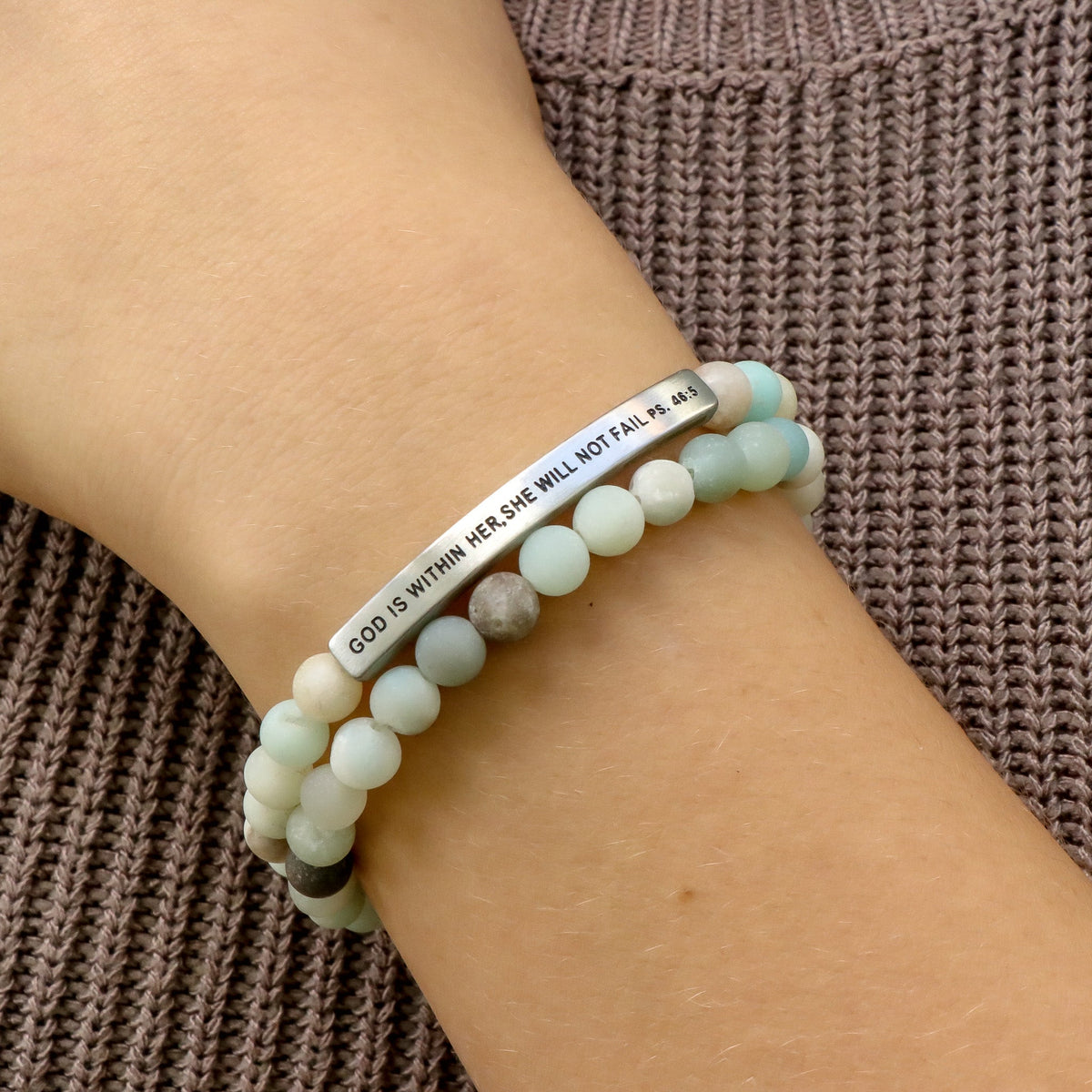 Beaded christian bracelet