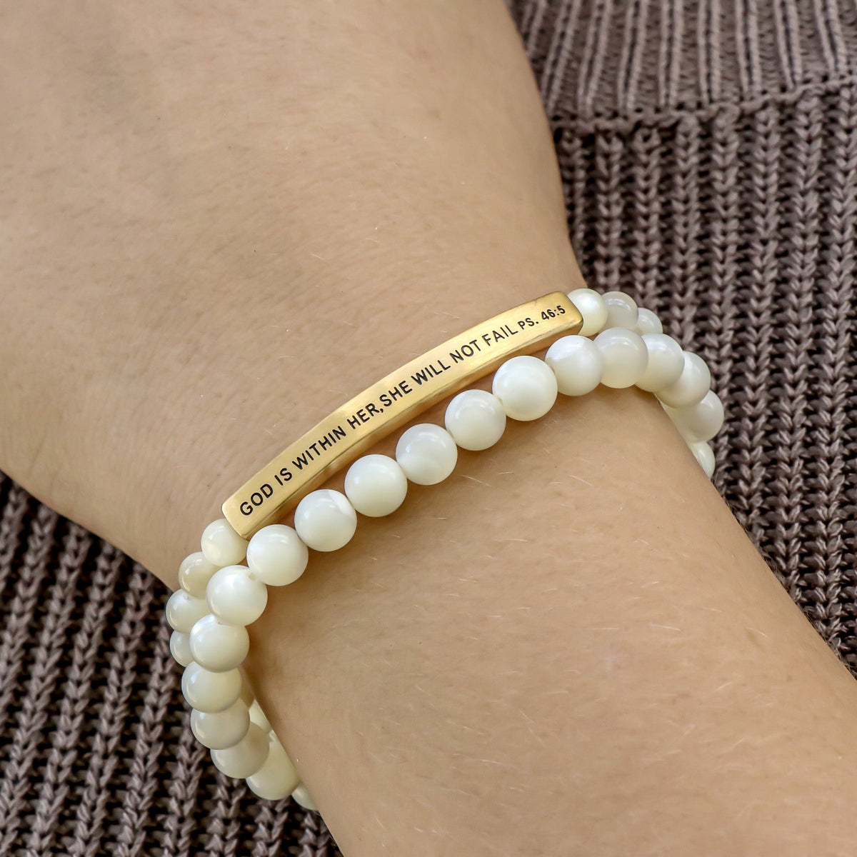 inspirational gemstone bracelet