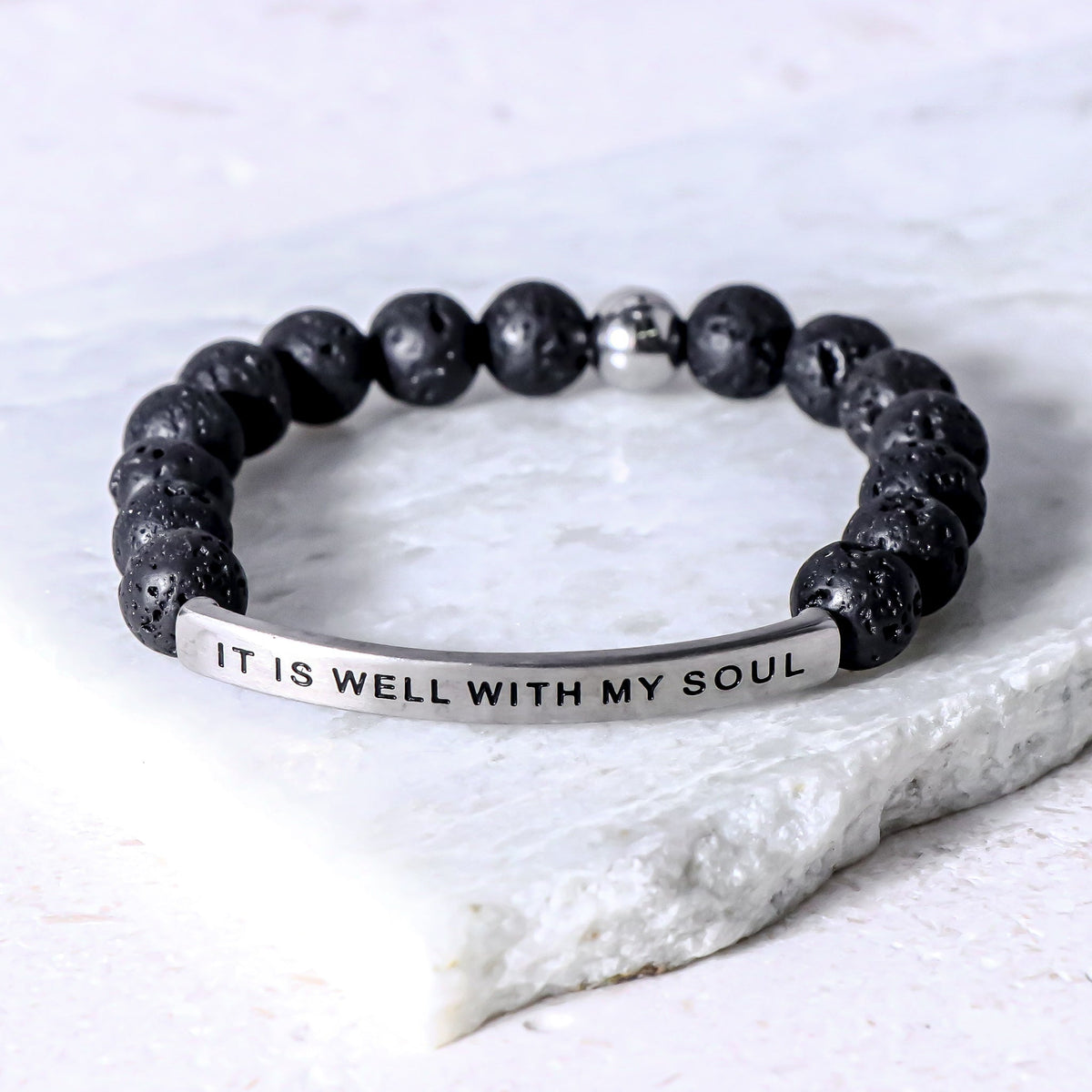 natural earth stone beaded bracelet