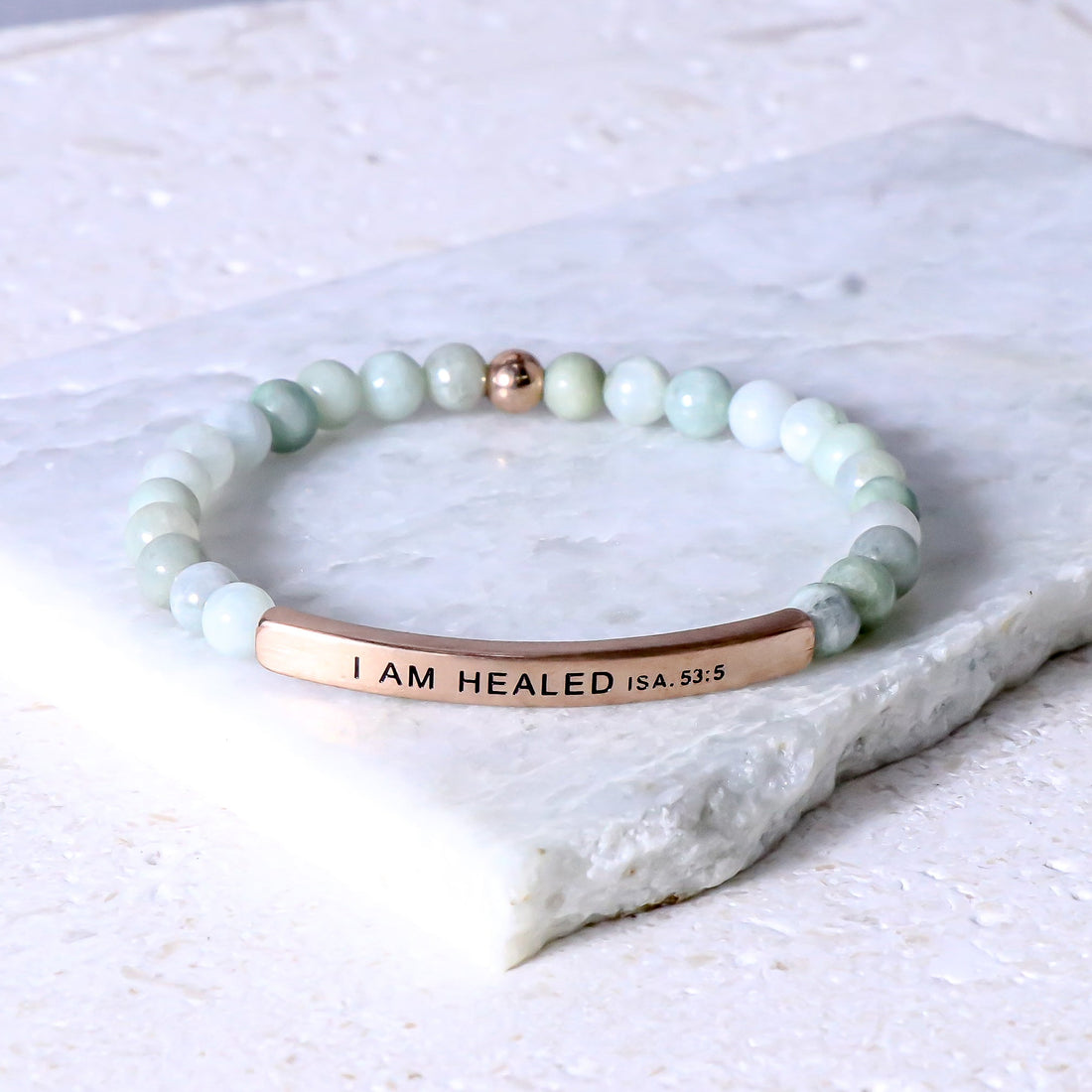 Engraved inspirational bracelet