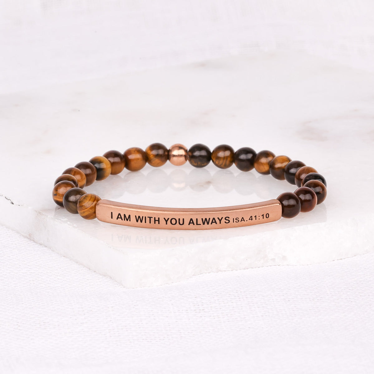gemstone engraved bracelet
