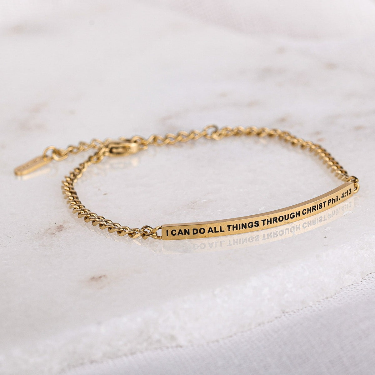 gold chain bracelet with adjustable clasp