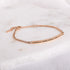 rose gold engraved chain bracelet