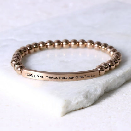I CAN DO ALL THINGS THROUGH CHRIST bracelet