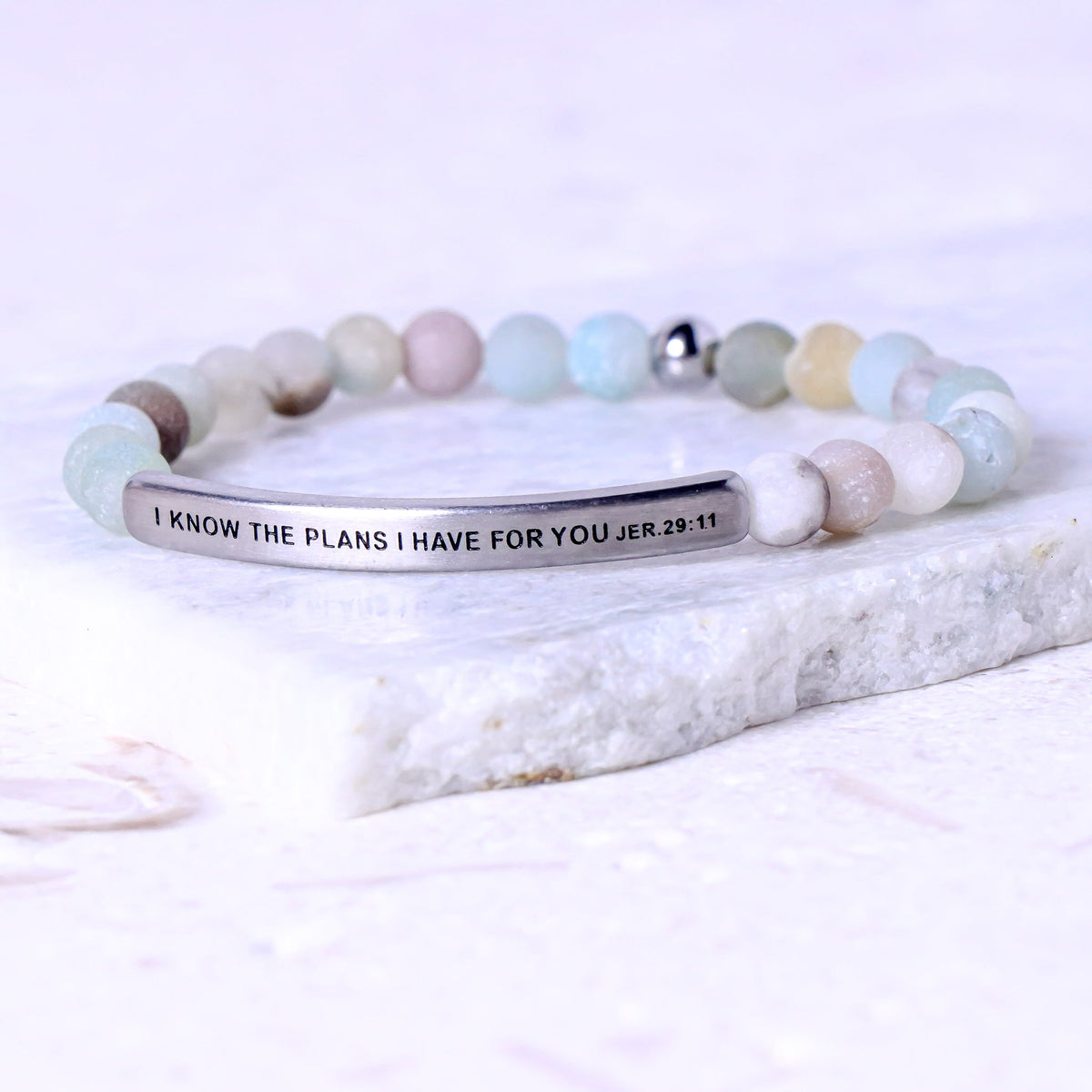 beaded inspirational bracelet
