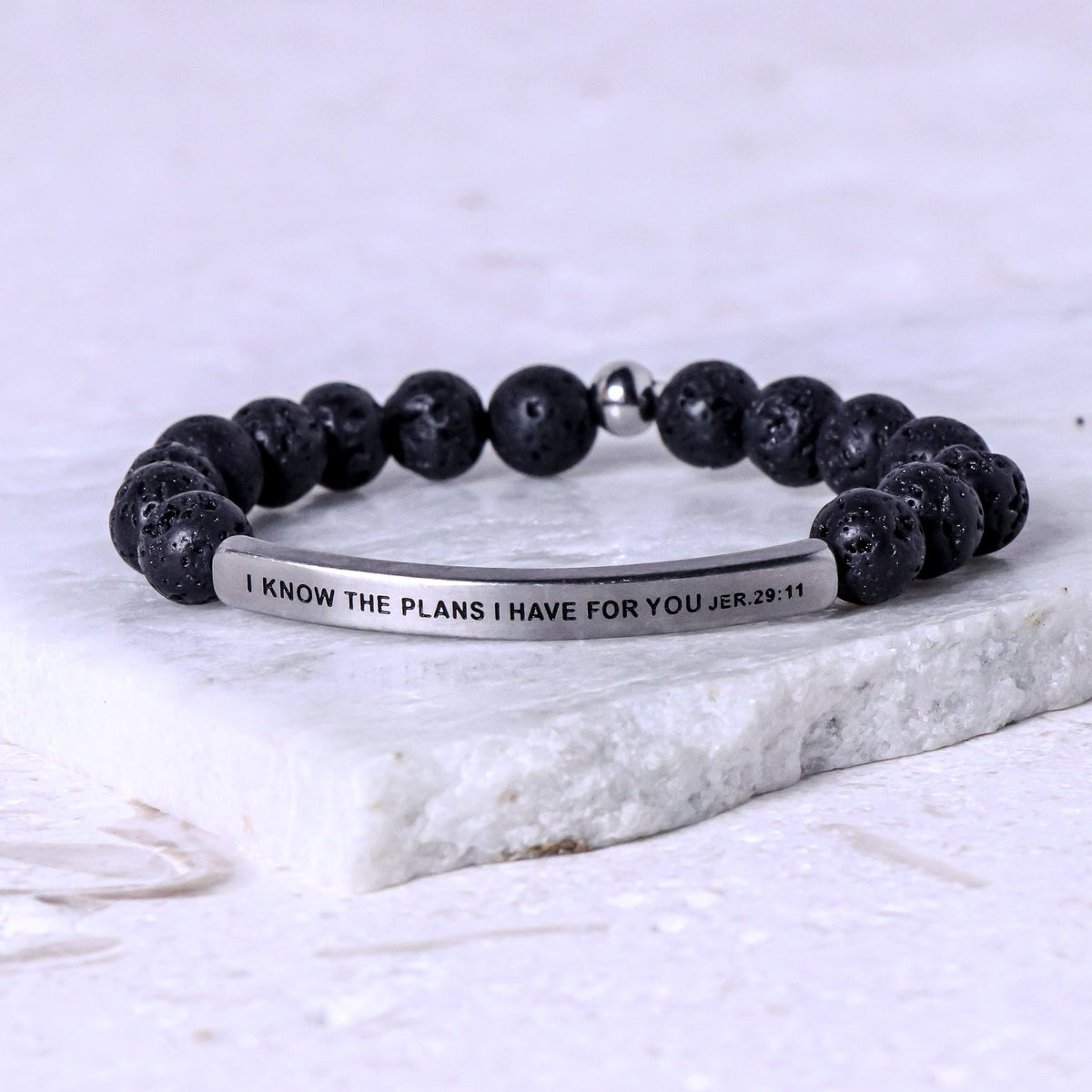 I KNOW THE PLANS I HAVE FOR YOU beaded bracelet