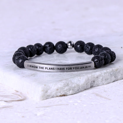 I KNOW THE PLANS I HAVE FOR YOU beaded bracelet