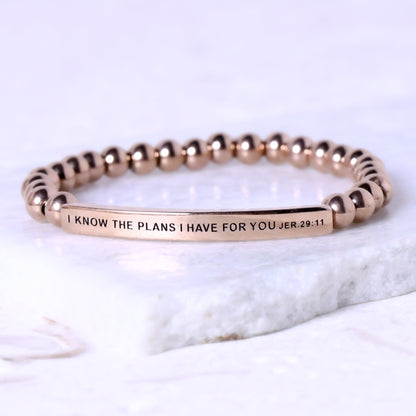 Meaningful engraved bracelet
