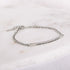 silver engraved chain bracelet for women