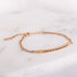 rose gold engraved bracelet
