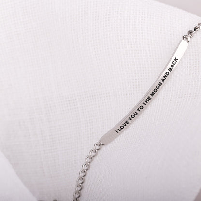 engraved message bracelet gift for valentines day