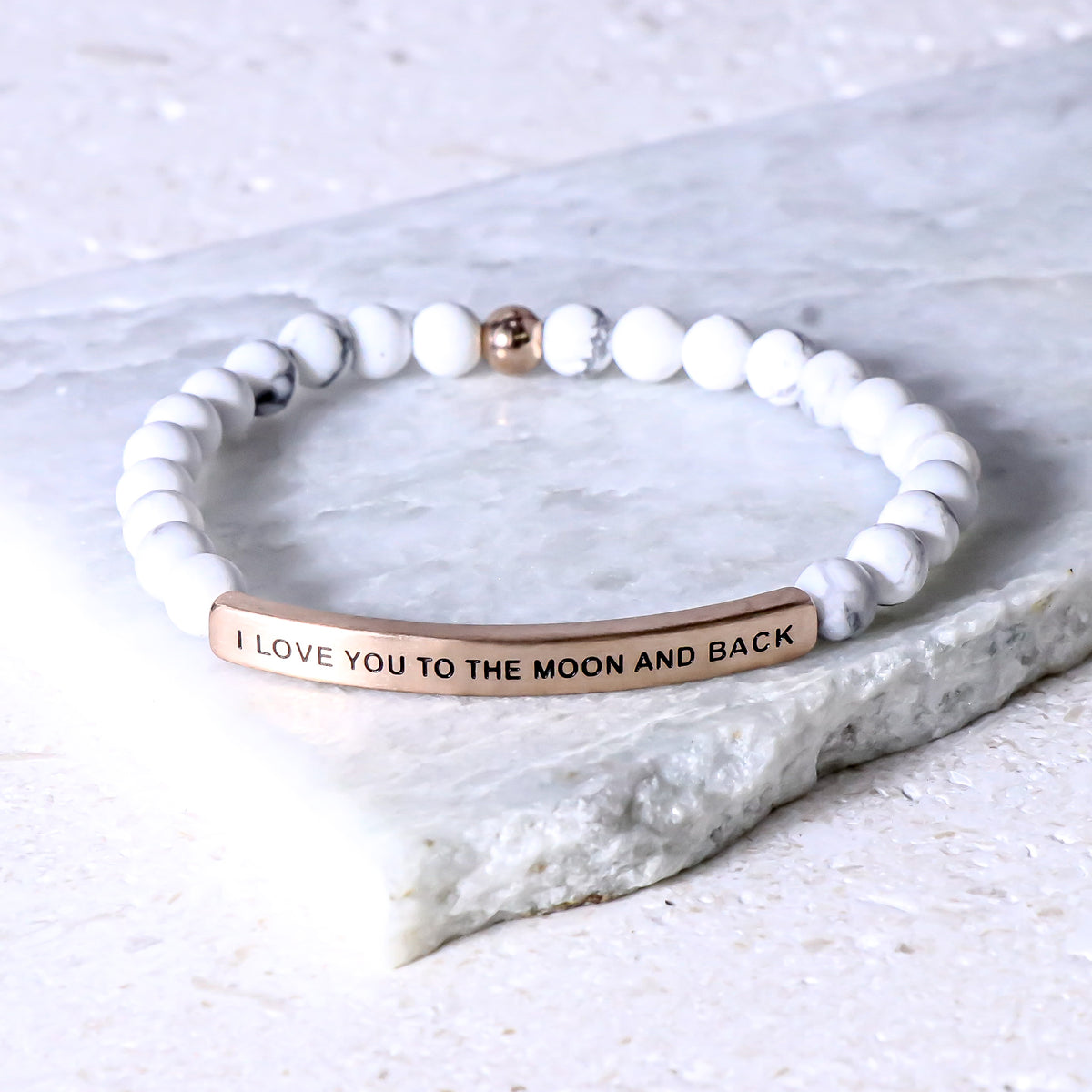 marble beaded bracelet