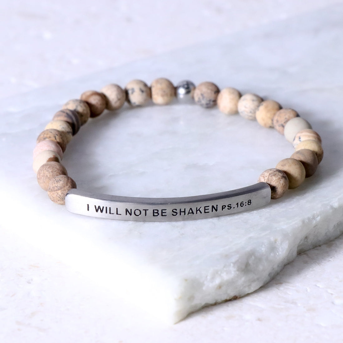 wooden beaded bracelet
