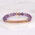 Inspirational bracelet featuring Kind Heart Fierce Mind Brave Spirit message