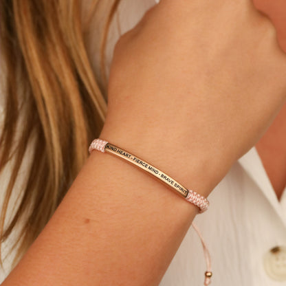 inspirational rope bracelet