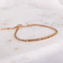 Chain bracelet engraved with “Positive Mind Positive Vibes Positive Life”