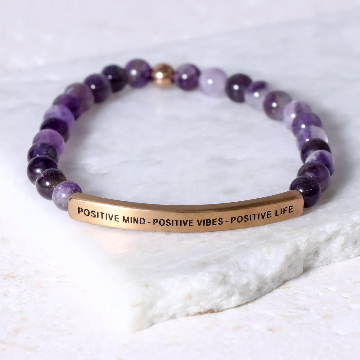 Meaningful bracelet with engraved message