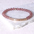 POSITIVE MIND POSITIVE VIBES POSITIVE LIFE bracelet with natural gemstone beads