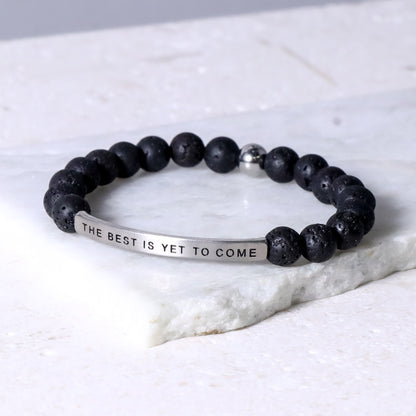 Inspirational gemstone bead bracelet celebrating hope, optimism, and new beginnings