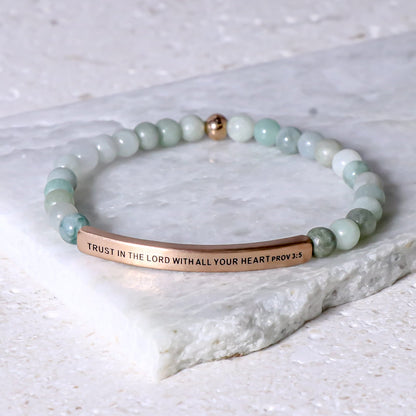 Trust in the Lord with All Your Heart Christian bracelet gift for women and men
