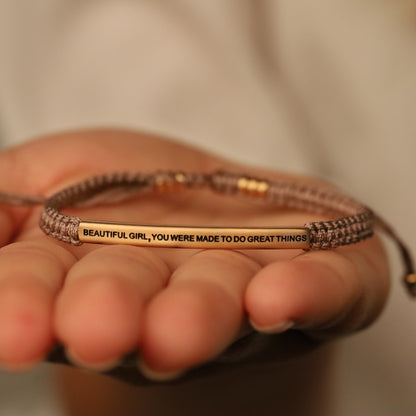 Motivational bracelet gift
