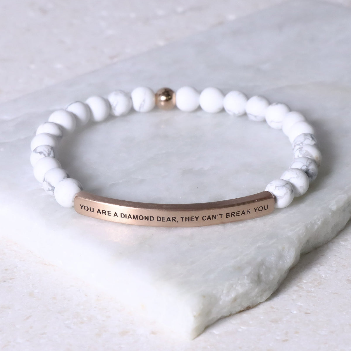 beaded inspirational bracelet