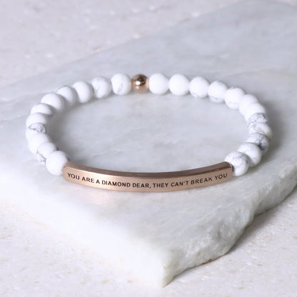 beaded inspirational bracelet