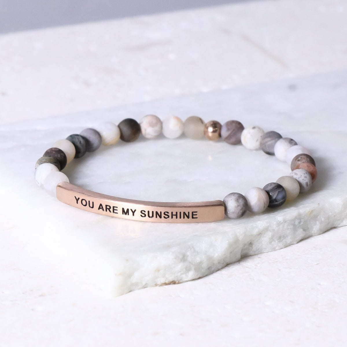 You Are My Sunshine inspirational bracelet for granddaughter or grandchild