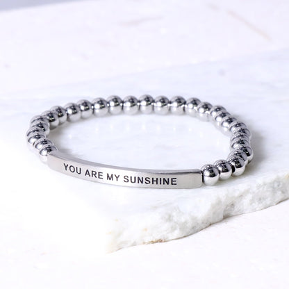 You Are My Sunshine friendship bracelet celebrating happiness, connection, and lasting friendship