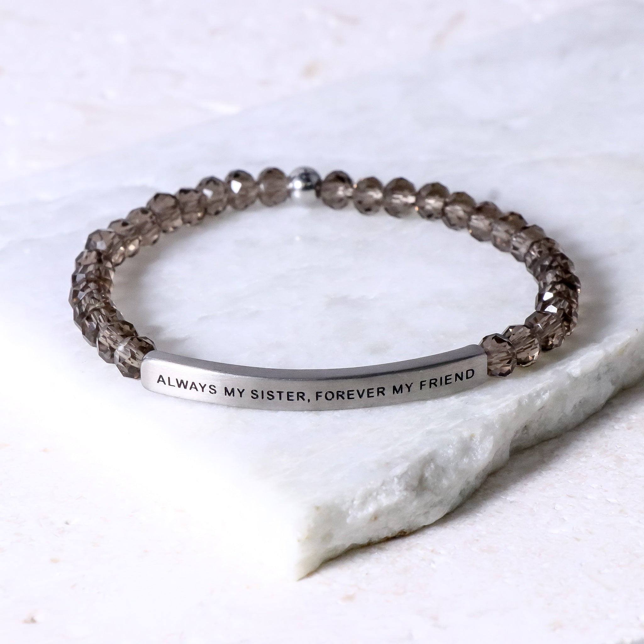 Inspired silver deals sister bracelets