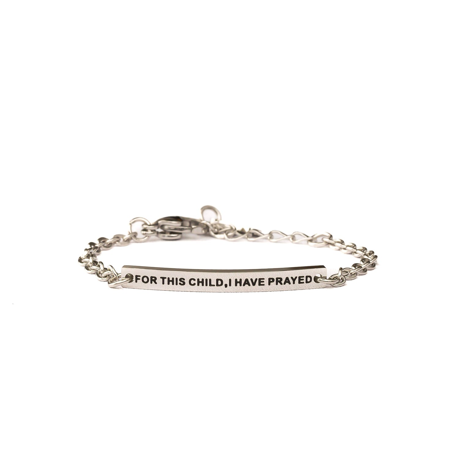 FOR THIS CHILD I HAVE PRAYED - KIDS CHAIN BRACELET - Inspiration Co.