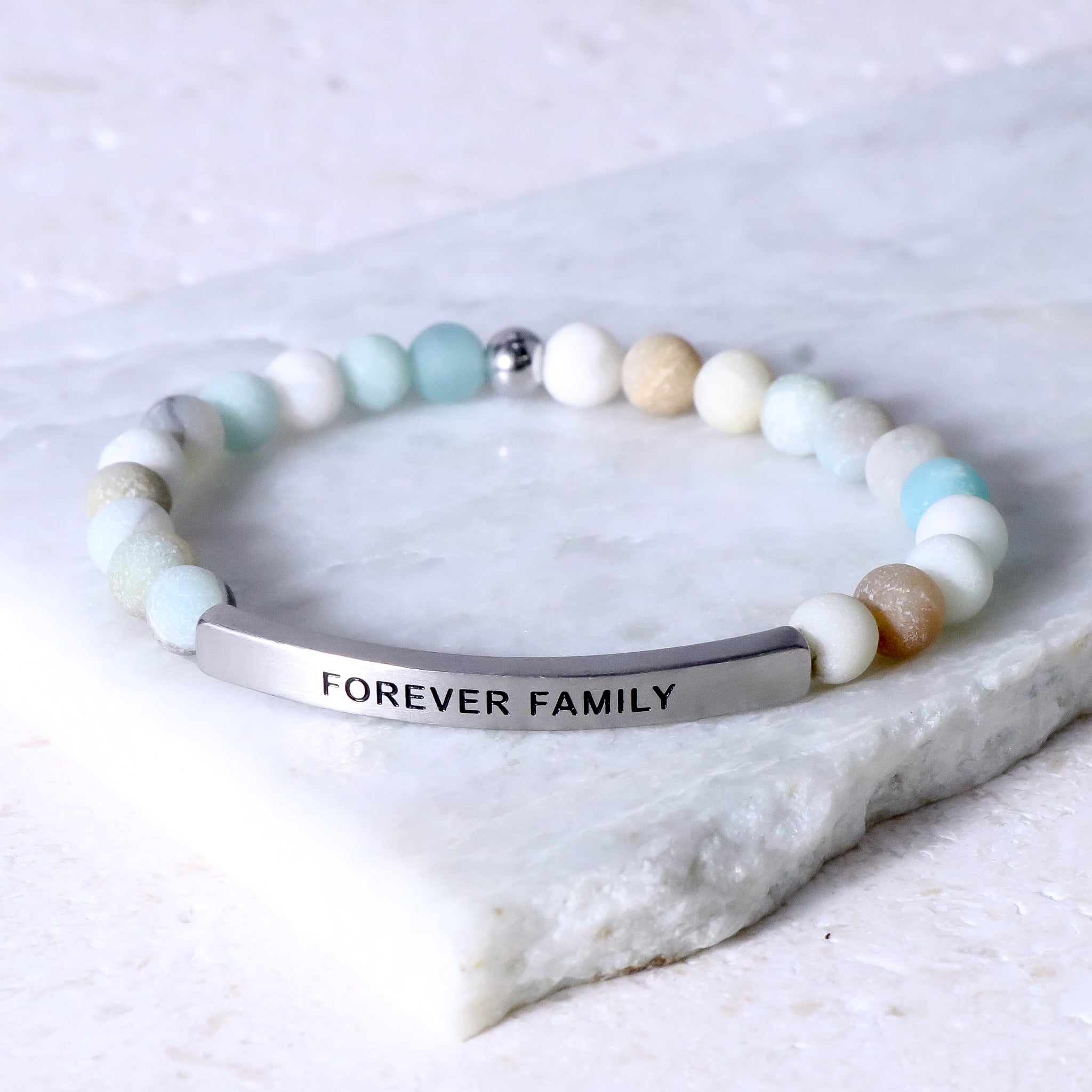 Family Gray Matching Bracelets – Gifts&Knots