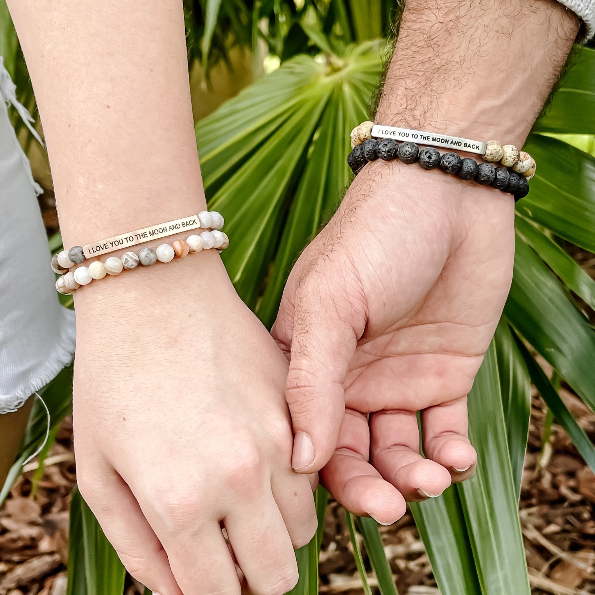 "I Love You To The Moon And Back" Couples Gift Pack - Bamboo &amp; Wood - Inspiration Co.