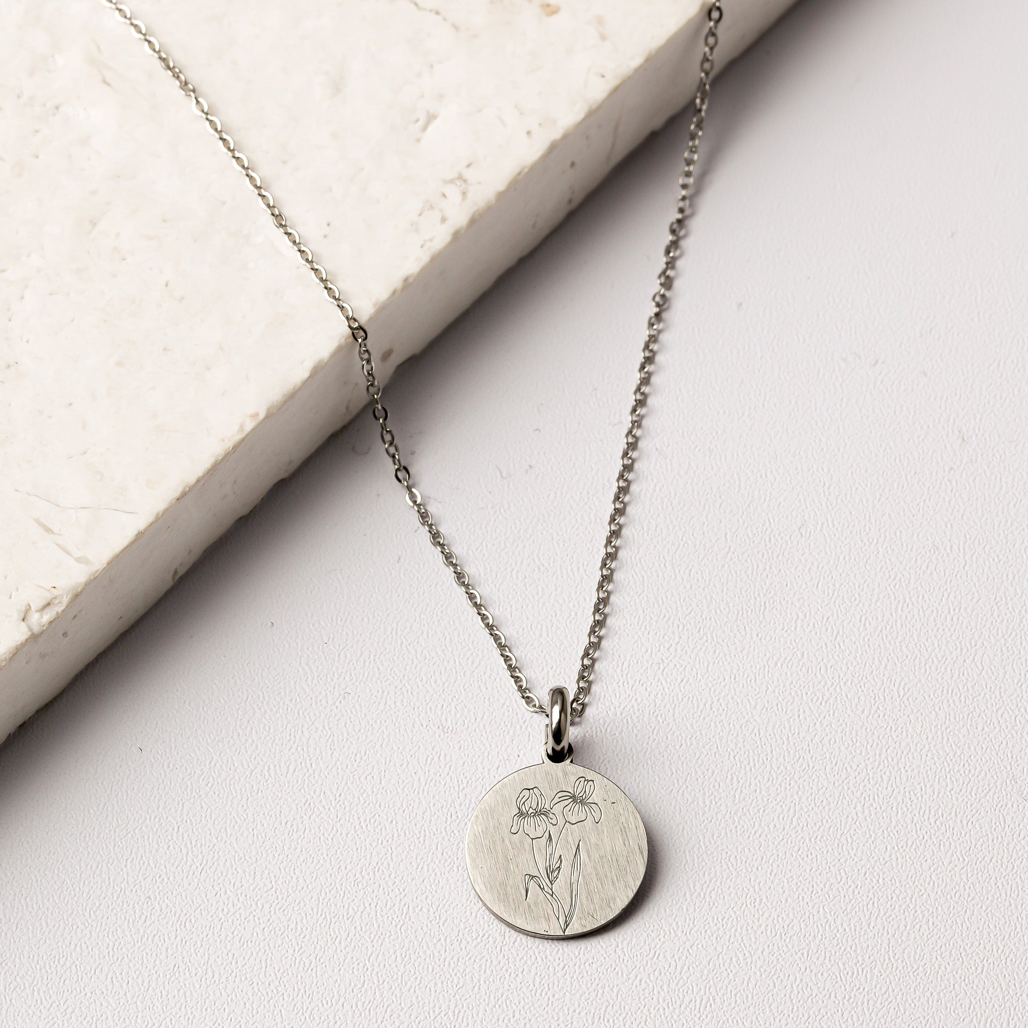 IRIS BIRTH-FLOWER PENDANT - Inspiration Co.