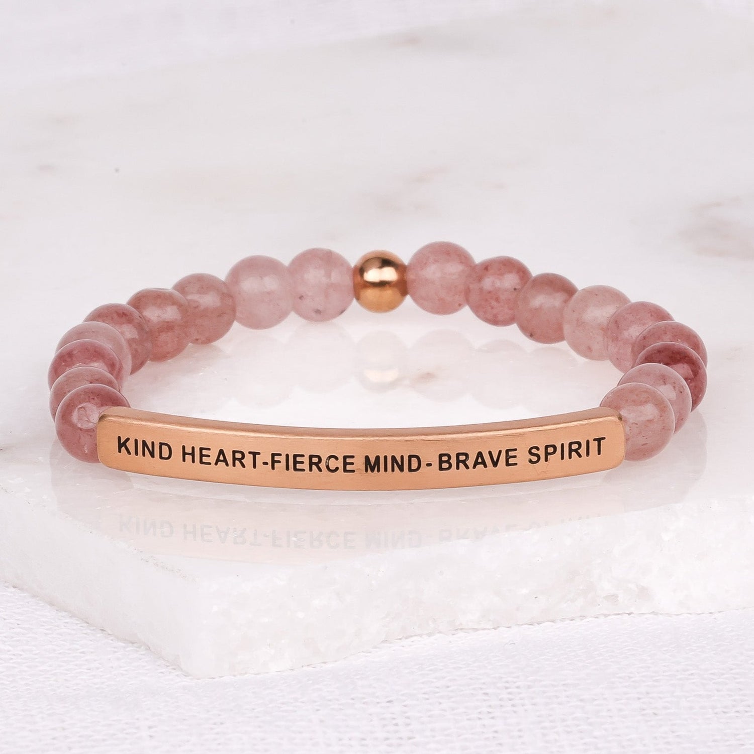 Kind Heart, Fierce Mind, Brave Spirit Quotable Cuff Bracelet Inspiring –  Whitney Howard Designs