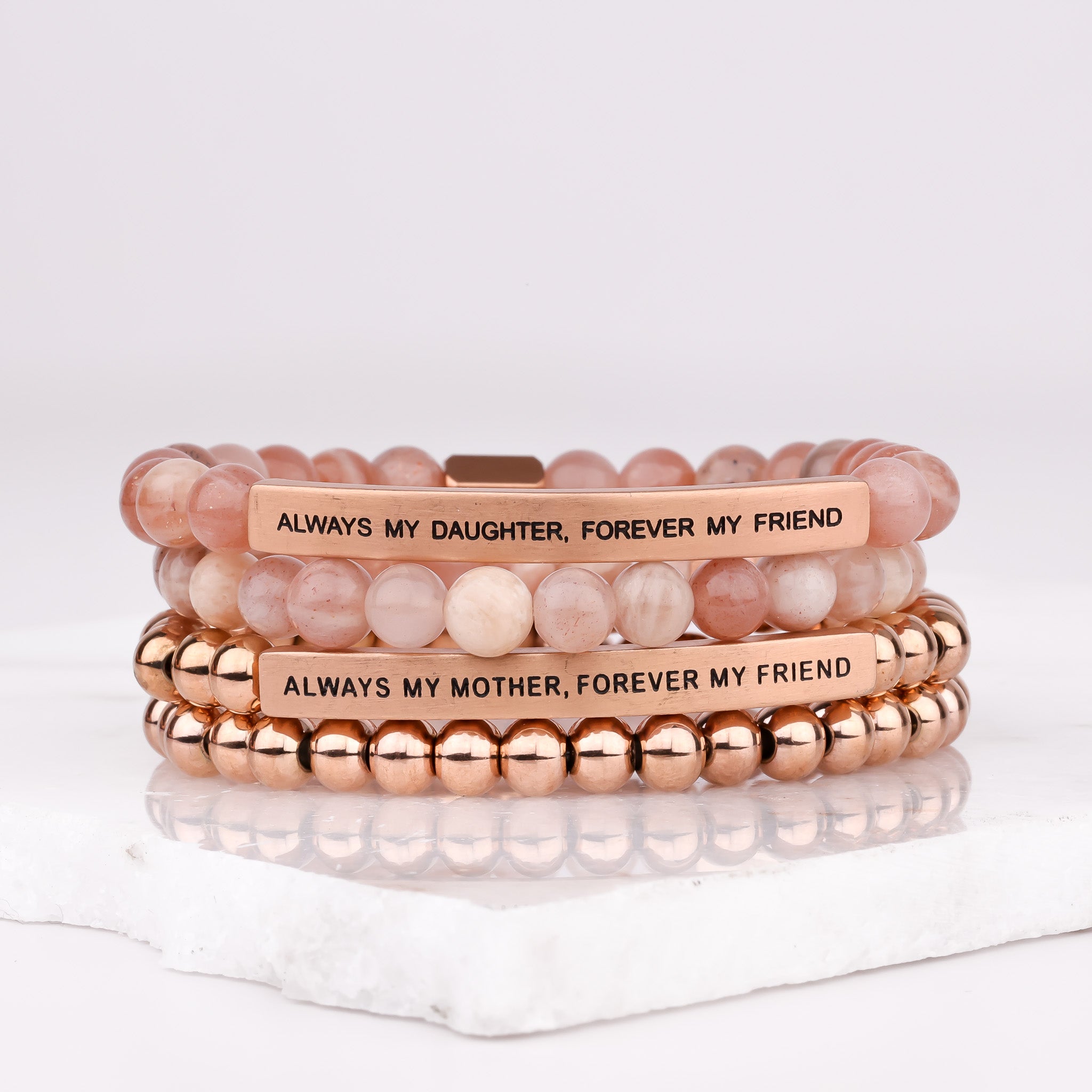 MOTHER / DAUGHTER GIFT SET - ROSE GOLD&amp;SUNSTONE - Inspiration Co.