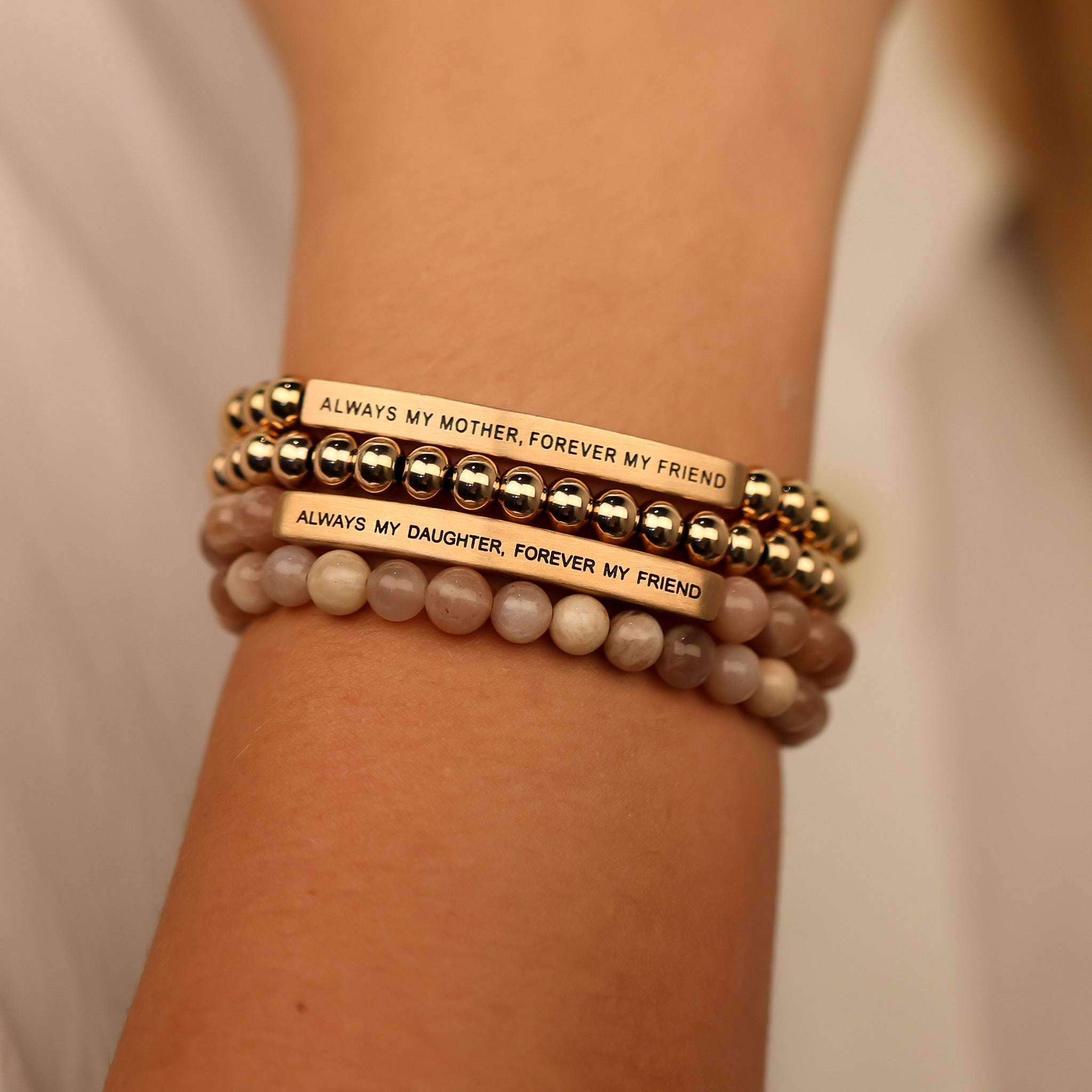 MOTHER / DAUGHTER GIFT SET - ROSE GOLD&amp;SUNSTONE - Inspiration Co.