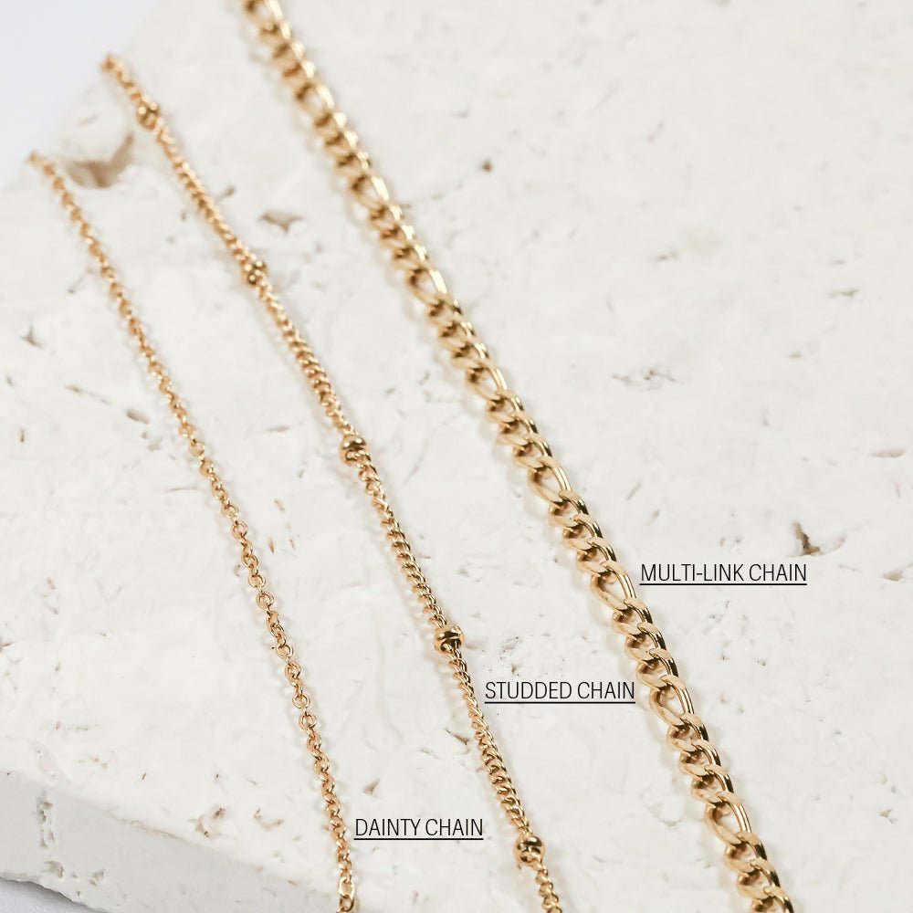 STUDDED CHAIN NECKLACE - Inspiration Co.