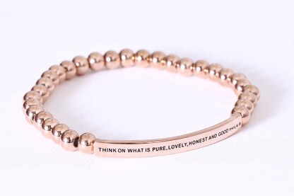 THINK ON WHAT IS PURE, LOVELY, HONEST, AND GOOD PHIL 4:8 - Inspiration Co.